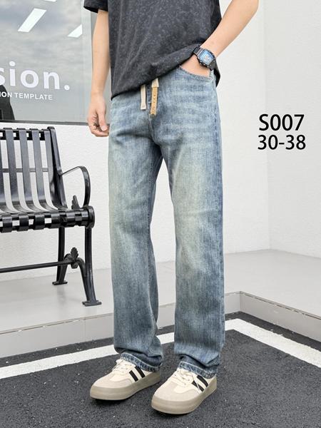 Джинсы Baron Jeans (30-38) S007 l.blue (деми)