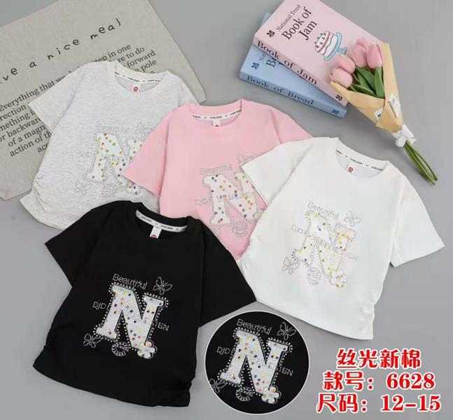 Футболка ChicWear (12-15) 6628 black (лето)