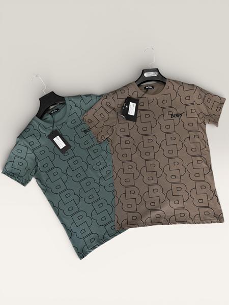 Футболка F.T.H (S-2XL) F928 brown (лето)