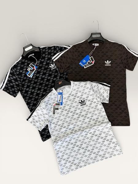 Футболка F.T.H (S-2XL) F939 white-d.grey (лето)