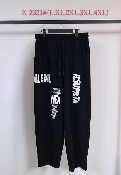 Штаны спорт Immei (L-4XL) K2323 black (деми)