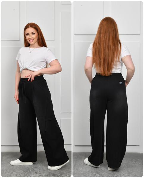 Штаны спорт Immei (L-2XL) K2307 black (деми)