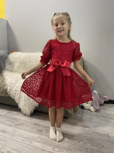 Платье Kosmy (110-128) KM08 red (деми)