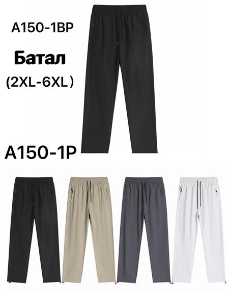 Штаны спорт LiOpt (2XL-6XL) A150-1P l.grey (деми)