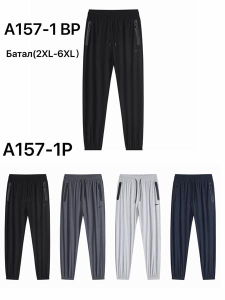 Штаны спорт LiOpt (2XL-6XL) A157-1P l.grey (деми)