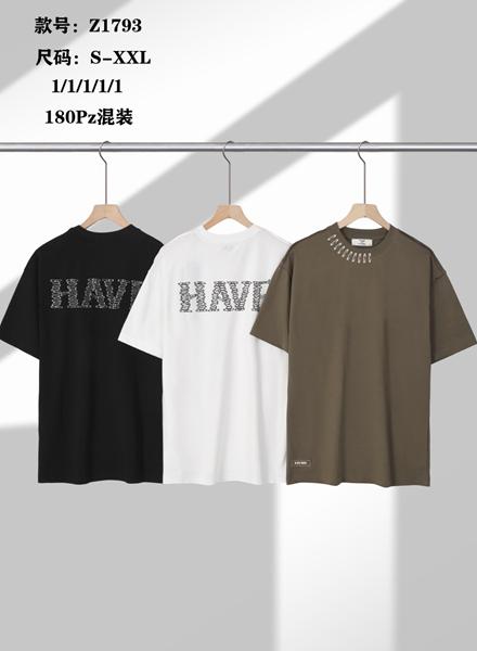 Футболка LiOpt (S-2XL) Z1793 black (лето)