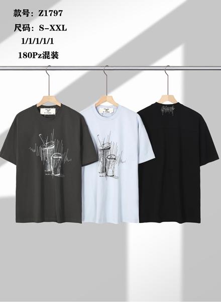 Футболка LiOpt (S-2XL) Z1797 grey (лето)