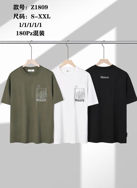 Футболка LiOpt (S-2XL) Z1809 black (лето)