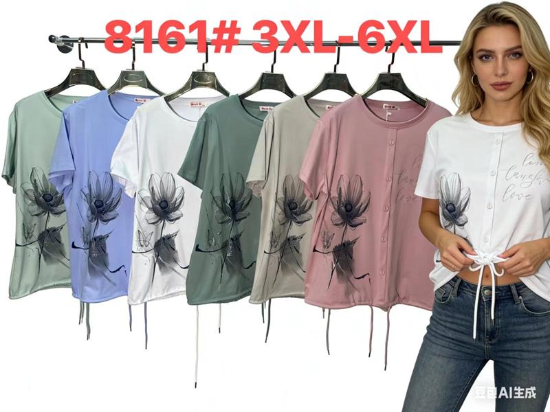 Футболка Monarlir (3XL-6XL) 8161 pink (лето)