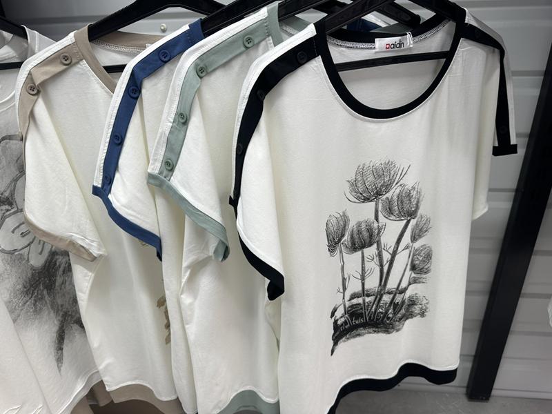 Футболка Aidin-шик шок (one size) 45 white-blue (лето)