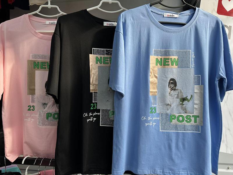 Футболка Aidin-шик шок (one size) 58 l.blue (лето)