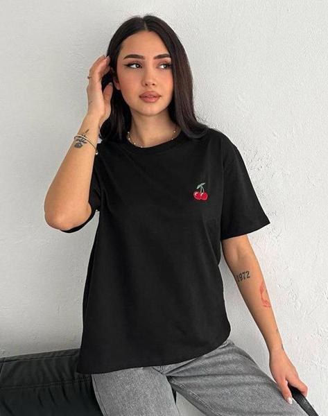 Футболка Lora (one size) LR1146 black (лето)