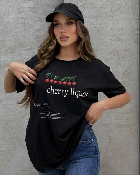 Футболка Lora (one size) LR1150 black (лето)