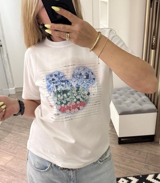 Футболка Lora (one size) LR1152 white (лето)