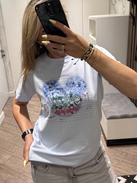 Футболка Lora (one size) LR1153 l.blue (лето)