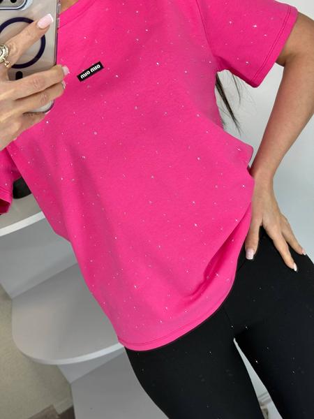 Футболка Lora (one size) LR1155 pink (лето)