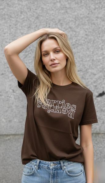 Футболка Lora (one size) LR1172 brown (лето)