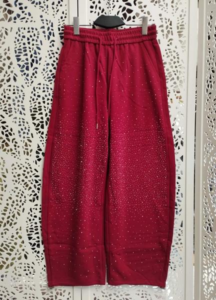 Штаны спорт Lora (M-XL) LR1187 wine (деми)