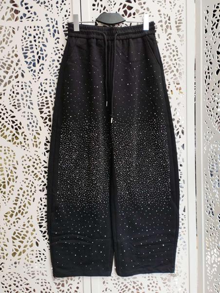 Штаны спорт Lora (M-XL) LR1189 black (деми)