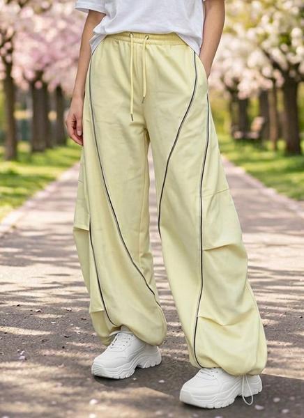 Штаны спорт Lora (M-L) LR1190 yellow (деми)