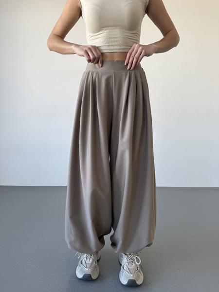 Штаны спорт Arina (42-48) 1710 beige (деми)