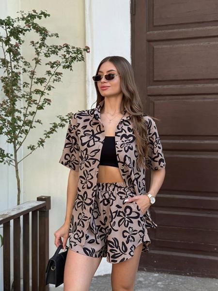 Костюм Arina (42-48) 2452 brown (лето)