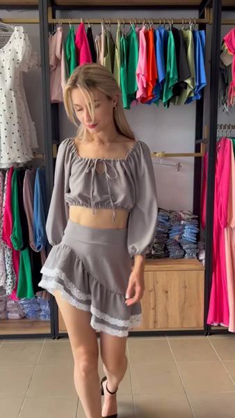 Костюм Arina (42-46) 3075 grey (лето)