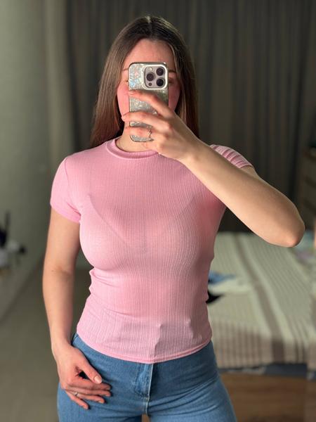 Футболка Arina (42-48) 5177 pink (лето)