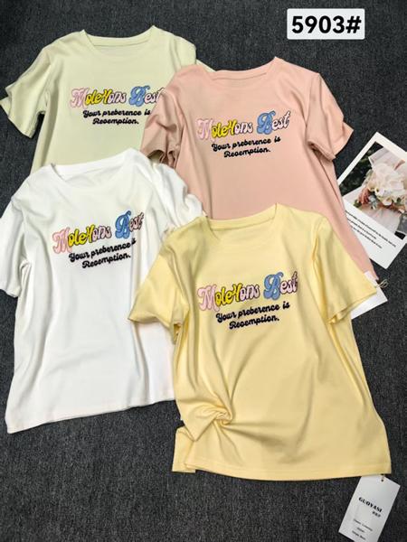 Футболка Prenses (M-L) 5903 beige (лето)