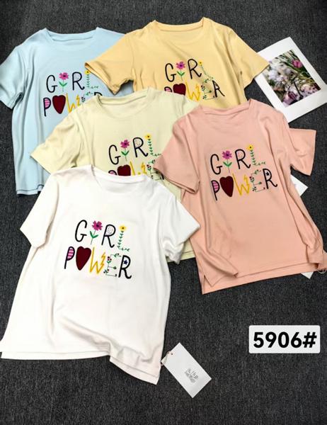 Футболка Prenses (M-L) 5906 l.yellow (лето)