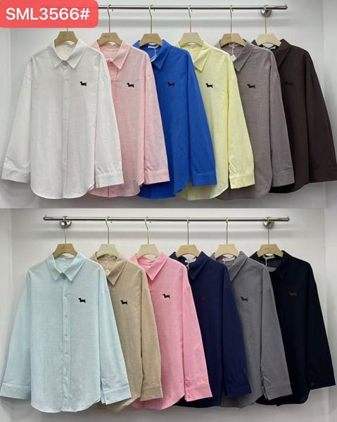 Рубашка Шаолинь (M-XL) 3566 d.pink (деми)