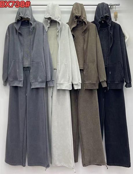 Костюм спорт Шаолинь (M-XL) 738 l.grey (деми)