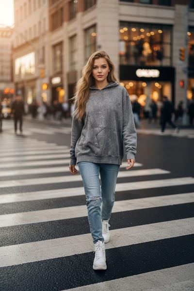 Худи X-Ray (S-L) XR700 grey (деми)