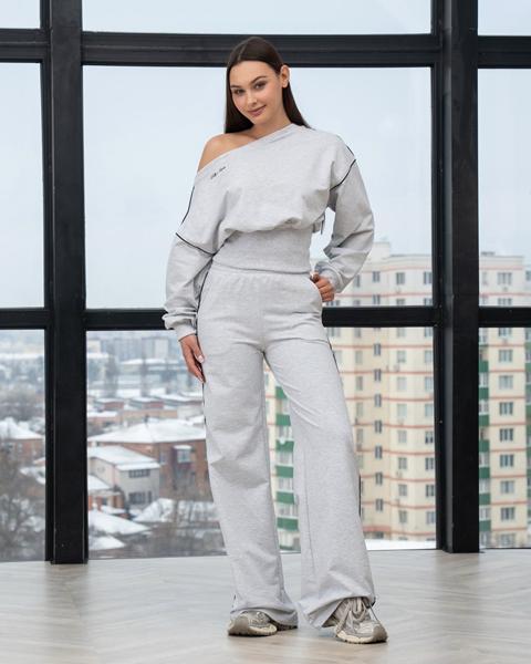 Костюм спорт AZNA (XS-L) Д184 l.grey (деми)