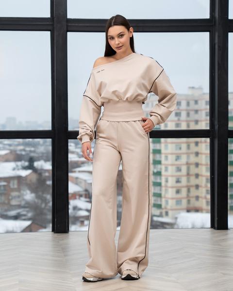 Костюм спорт AZNA (XS-L) Д184 beige (деми)