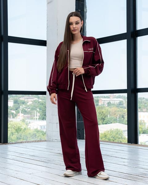 Костюм спорт AZNA (S-XL) Д144 wine (деми)
