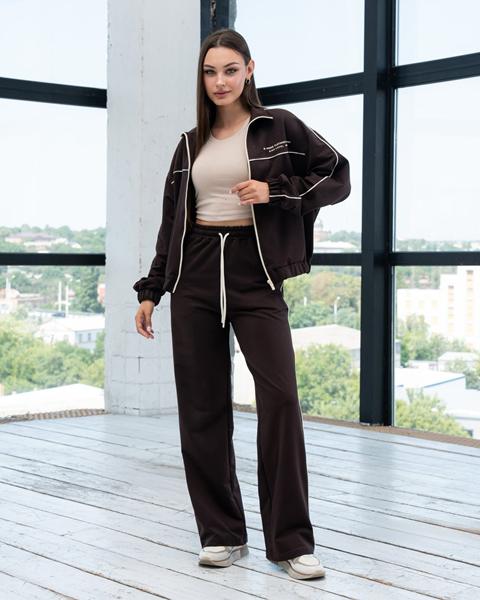 Костюм спорт AZNA (S-XL) Д144 chocolate (деми)