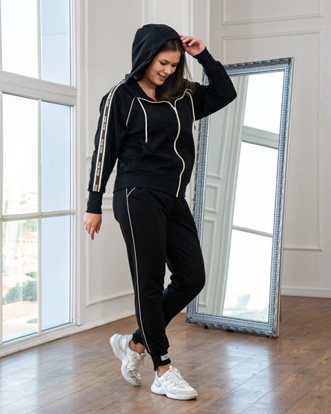 Костюм спорт AZNA (XL-4XL) Д155 black (деми)