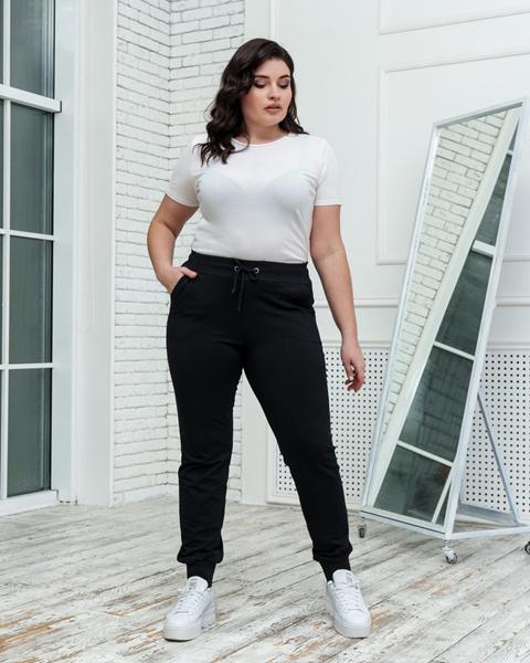 Штаны спорт AZNA (XL-4XL) Б08 black (деми)