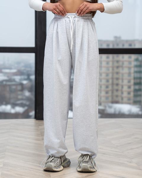 Штаны спорт AZNA (XS-L) Б306 l.grey (деми)