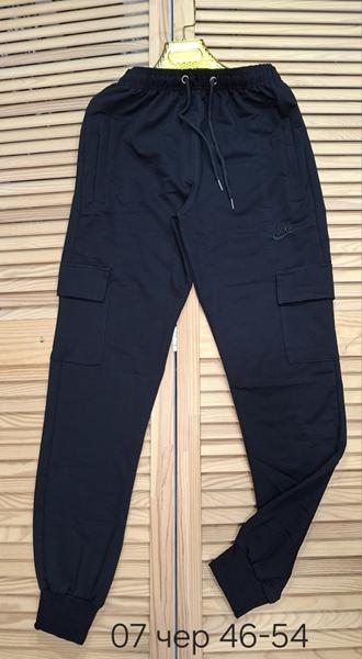 Штаны спорт Sport style (46-54) 07 black (деми)
