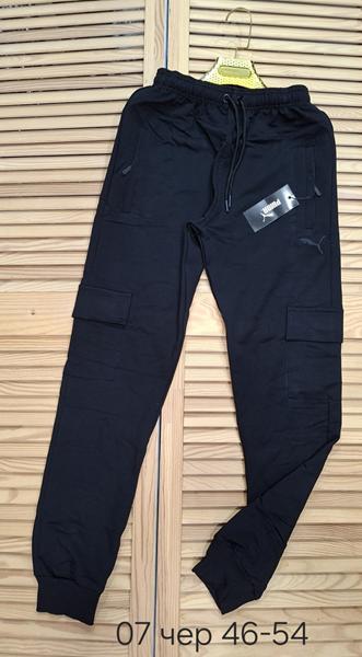 Штаны спорт Sport style (46-54) 07-2 black (деми)