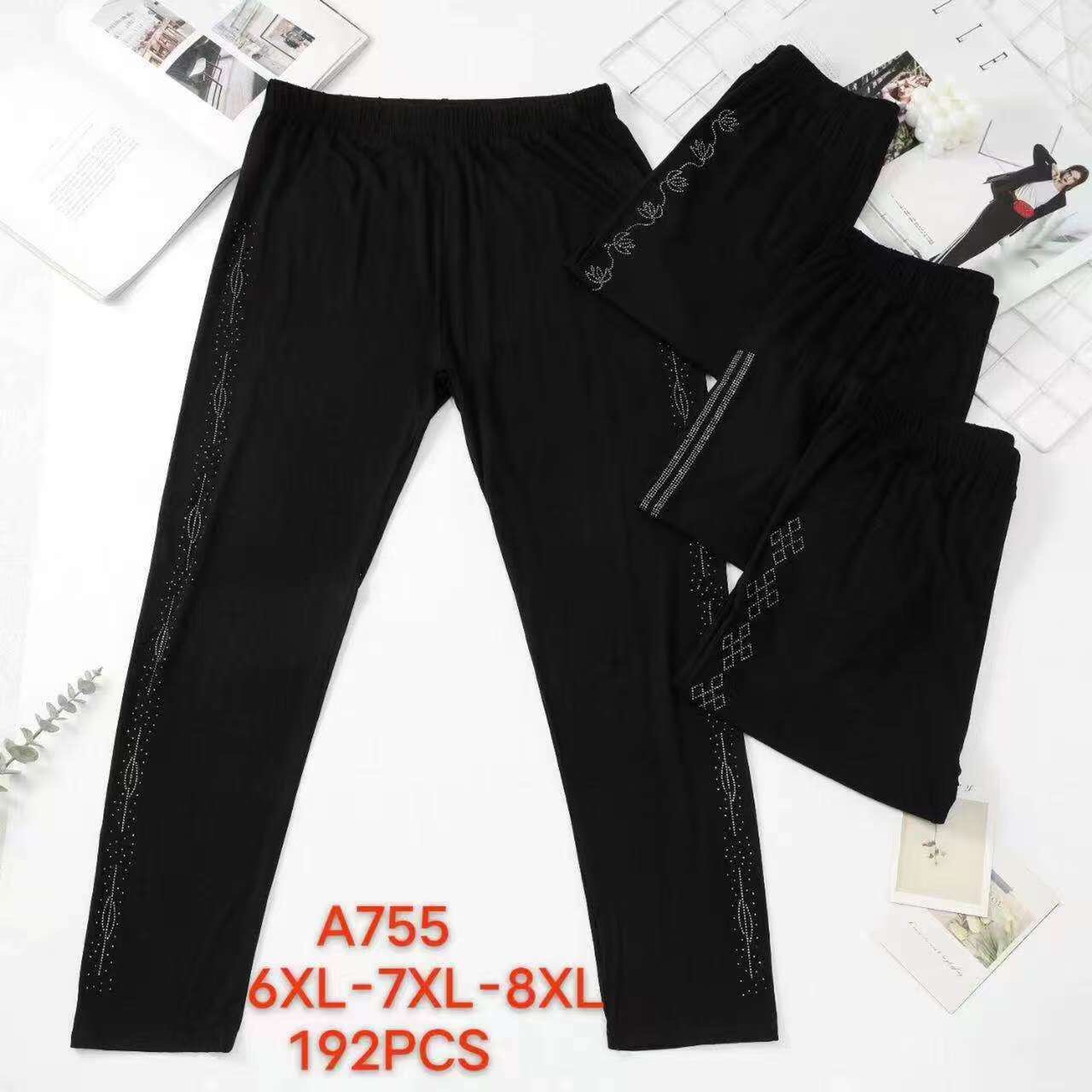 Штаны АнЯ (6XL-8XL) 755 black (деми)