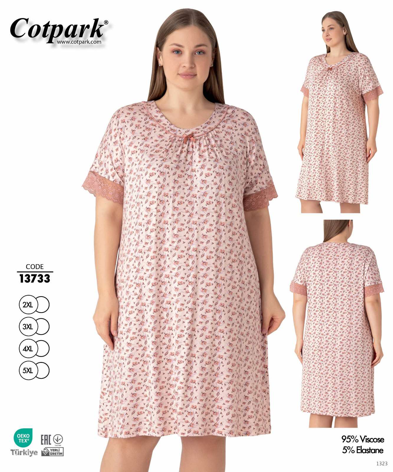 Ночнушка Disneyopt (2XL-5XL) DS510-13733 beige (лето)