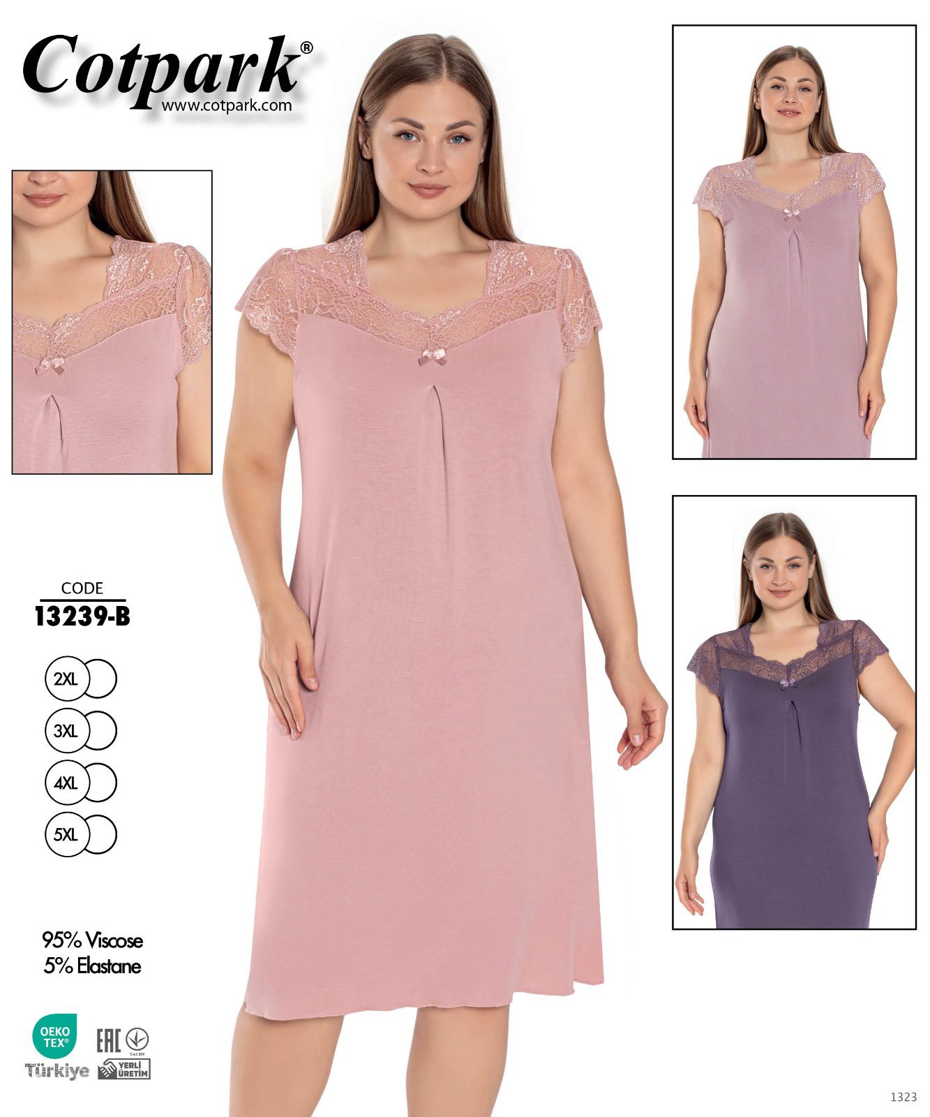 Ночнушка Disneyopt (2XL-5XL) DS520-13239B d.grey (лето)