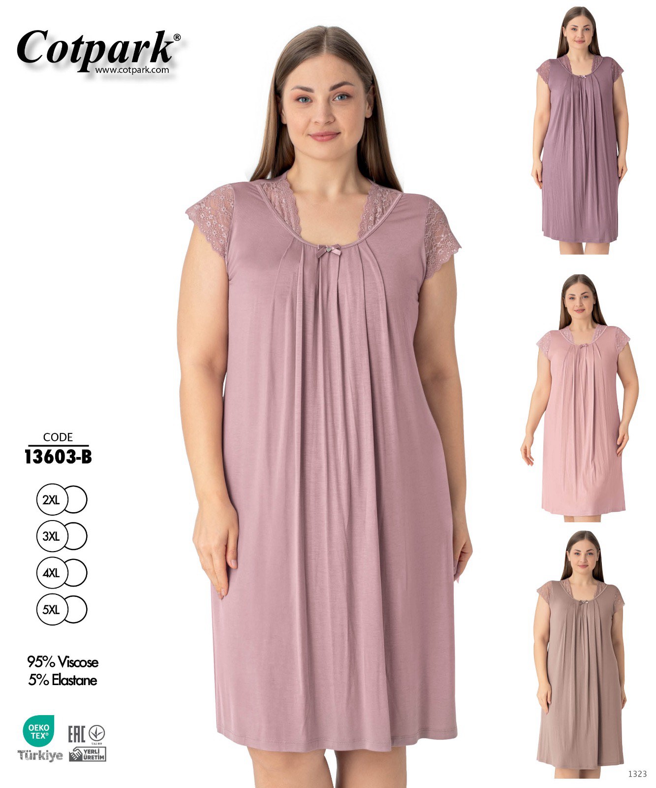 Ночнушка Disneyopt (2XL-5XL) DS525-13603B d.powder (лето)