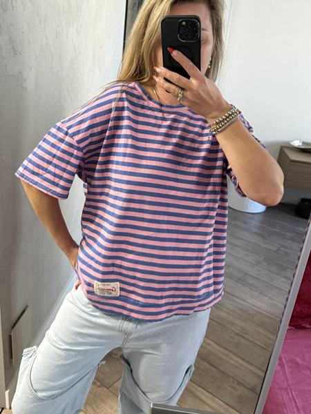 Футболка Lora (one size) LR1204 pink (лето)