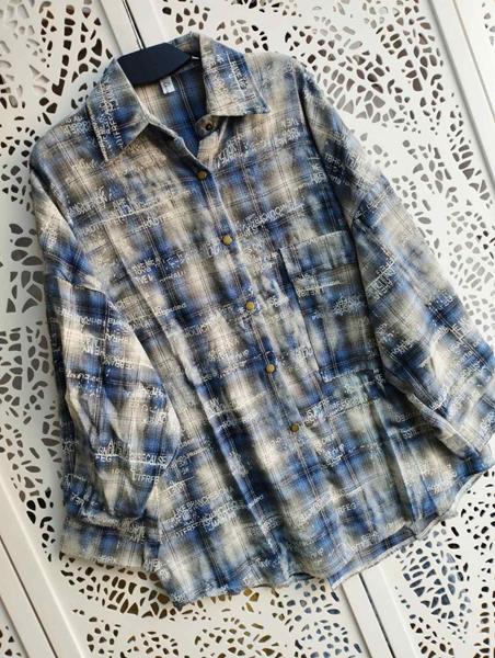 Рубашка Lora (one size) LR1251 blue (деми)