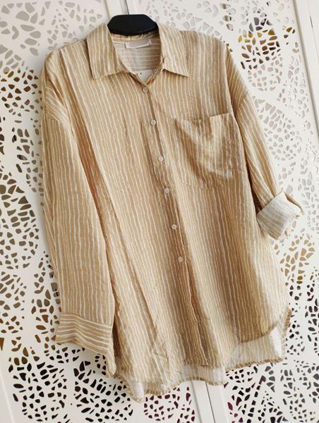 Рубашка Lora (44-48) LR1255 beige (деми)