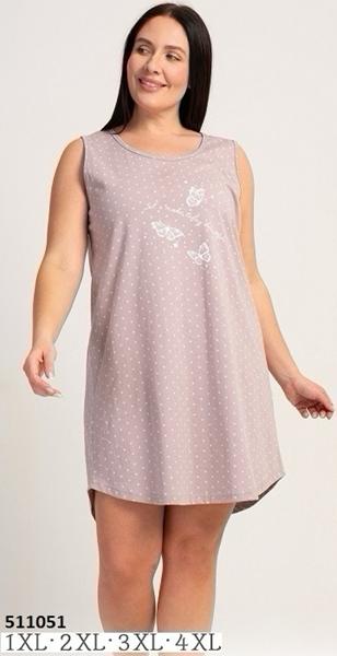 Ночнушка Trikotag (XL-4XL) 511051 powder (лето)